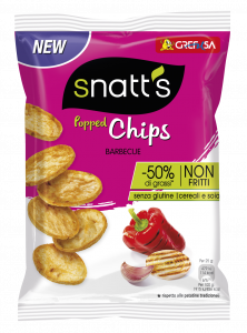 Snatt's Gluten Free Popped Chips BBQ flavor 25 gr